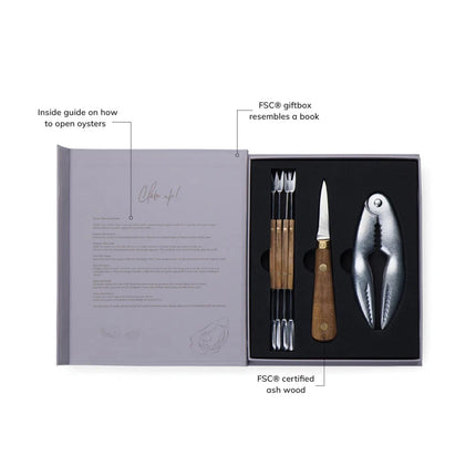 Story Of Seafood Polished Stainless Set In FSC Gift Box - hospitality