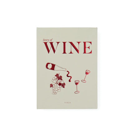 Story Of Wine Bookbound Barware Collection Handcrafted In Premium Materials With Corkscrew Bottle Stopper - hospitality