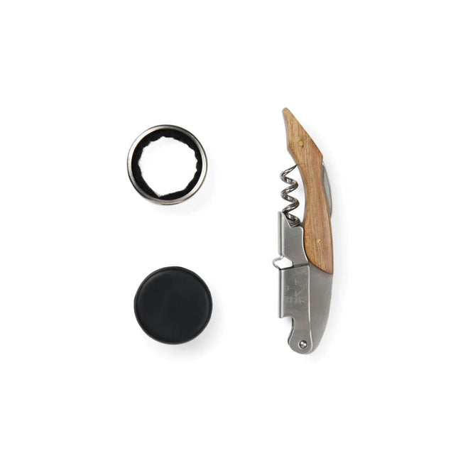 Story Of Wine Bookbound Barware Collection Handcrafted In Premium Materials With Corkscrew Bottle Stopper - hospitality