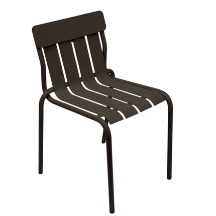 Stripe Chair Stackable Outdoor Dining - hospitality