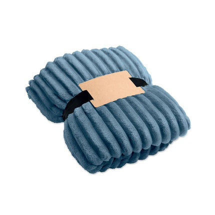 Striped Recycled Fleece Throw 450gsm – 130 × 170 cm - CWDH