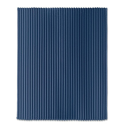 Striped Recycled Fleece Throw 450gsm – 130 × 170 cm - CWDH