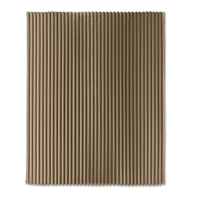 Striped Recycled Fleece Throw 450gsm – 130 × 170 cm - CWDH