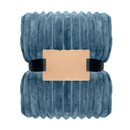 Striped Recycled Fleece Throw 450gsm – 130 × 170 cm - CWDH