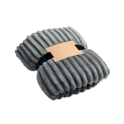 Striped Recycled Fleece Throw 450gsm – 130 × 170 cm - CWDH