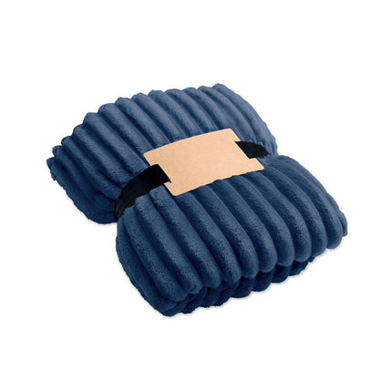 Striped Recycled Fleece Throw 450gsm – 130 × 170 cm - CWDH