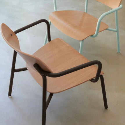 Studie Oak Lounge Armchair - hospitality