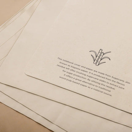 Stylo Sugarcane paper A5 Notebook - hospitality