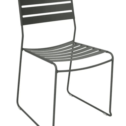 Cedar green Fermob Surprising outdoor chair with a modern
