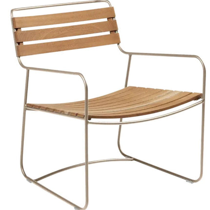 Surprising Teak Low Armchair - hospitality