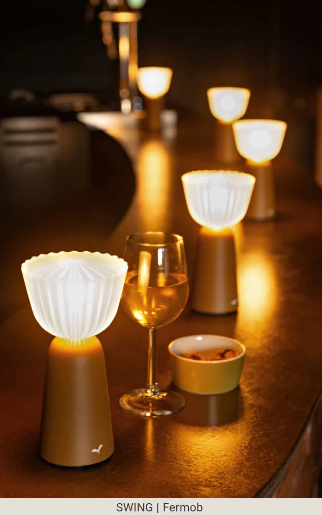 SWIING LampsSet of 6 Rechargeable H.20 cm - hospitality