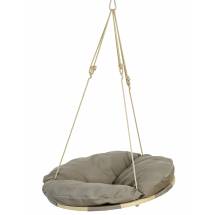Swing Nest Round Hanging Chair – Taupe | CWDH Ireland