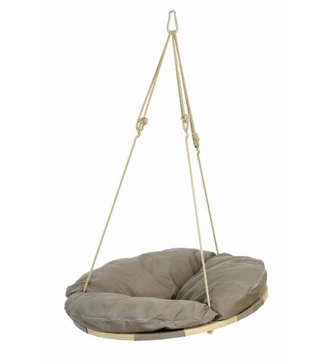 Swing Nest Round Hanging Chair – Taupe | CWDH Ireland