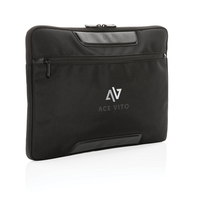Swiss Peak AWARE™ RPET Voyager 15.6" laptop sleeve - hospitality