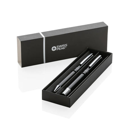 Swiss Peak Cedar RCS certified recycled aluminum pen set - hospitality