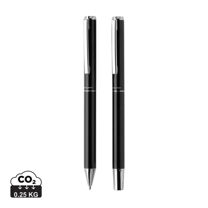 Swiss Peak Cedar RCS certified recycled aluminum pen set - hospitality