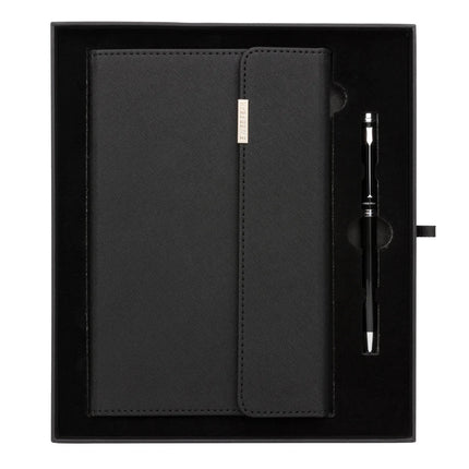 Swiss Peak deluxe A5 notebook and pen set - hospitality