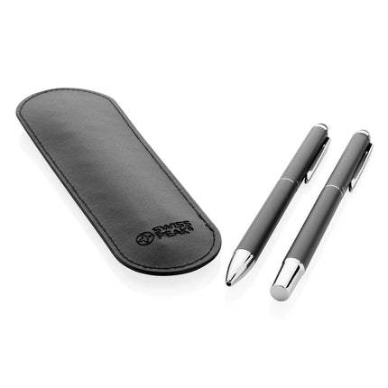 Swiss Peak deluxe pen set in PU pouch - hospitality