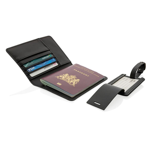 Swiss Peak GRS recycled PU travel gift set - hospitality