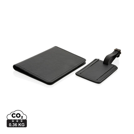 Swiss Peak GRS recycled PU travel gift set - hospitality