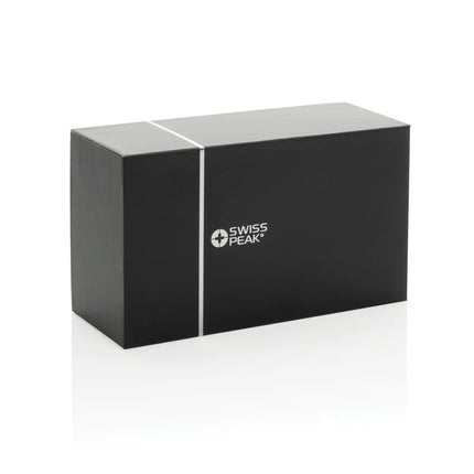 Swiss Peak RCS recycled aluminum 10W bass speaker - hospitality