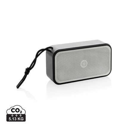 Swiss Peak RCS recycled aluminum 10W bass speaker - hospitality