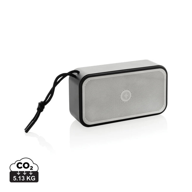 Swiss Peak RCS recycled aluminum 10W bass speaker - hospitality