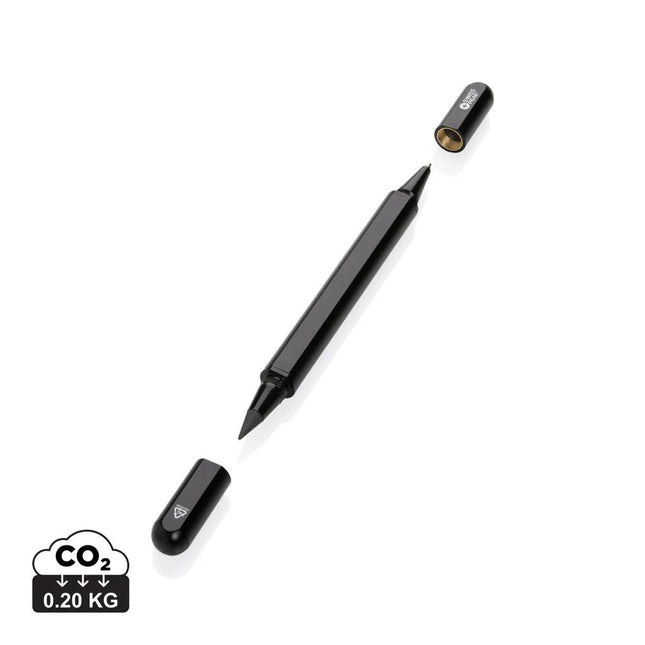 Swiss Peak Storm RCS recycled aluminum dual tip pen - hospitality