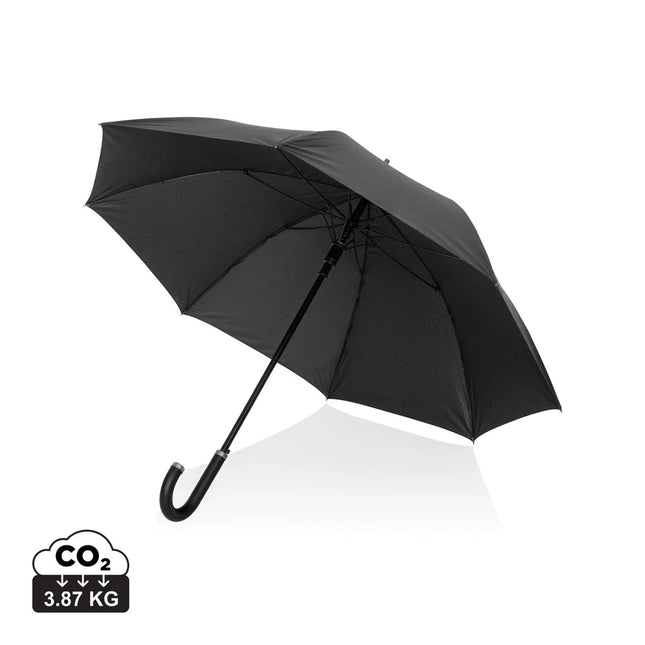 Swiss Peak Vero Aware™ RPET 25” umbrella w luxe handle - hospitality