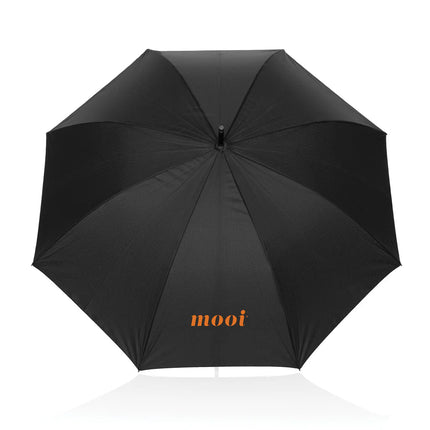 Swiss Peak Vero Aware™ RPET 25” umbrella w luxe handle - hospitality