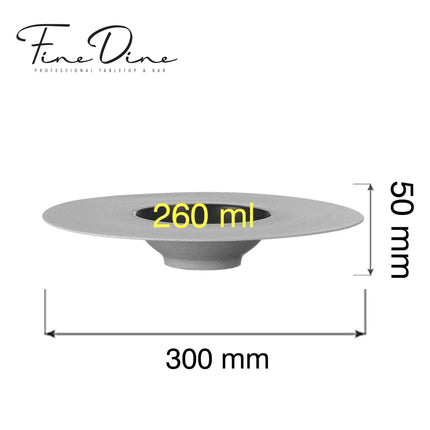 Takumi deep plate with wide rim, 300mm - hospitality