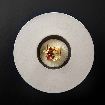 Takumi deep plate with wide rim, 300mm - hospitality