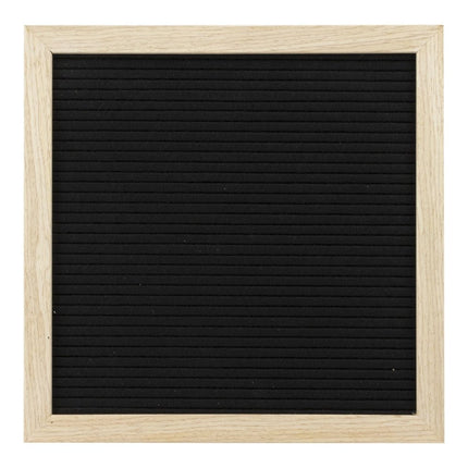 Teak Wall Letter Board Set Pack Of 6 30x30cm With Mounting Hardware - hospitality
