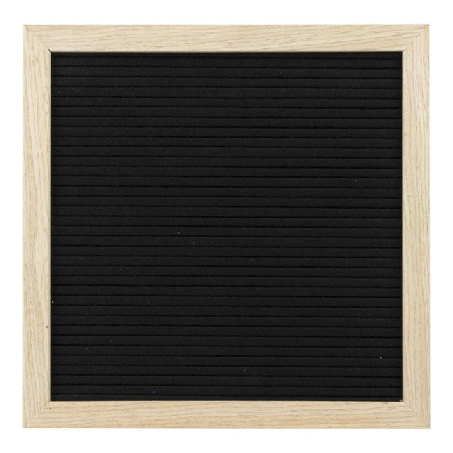Teak Wall Letter Board Set Pack Of 6 30x30cm With Mounting Hardware - hospitality