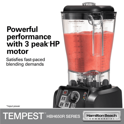 Tempest High-Performance Blender HBH650R-CE, 178X203X(H)457mm - hospitality