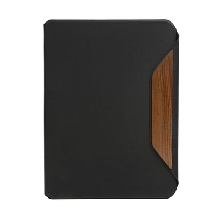 Teri AWARE™ RPET and walnut A4 portfolio - hospitality