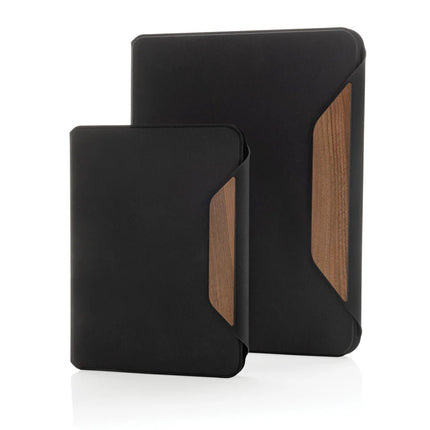 Teri AWARE™ RPET and walnut A4 portfolio - hospitality