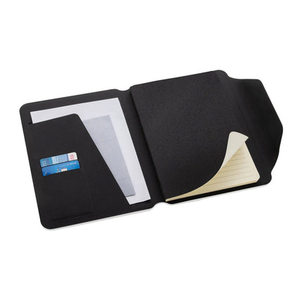 Teri AWARE™ RPET and walnut A5 portfolio - hospitality
