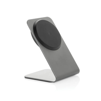 Terra aluminium 15W magnetic wireless charging phone stand - hospitality