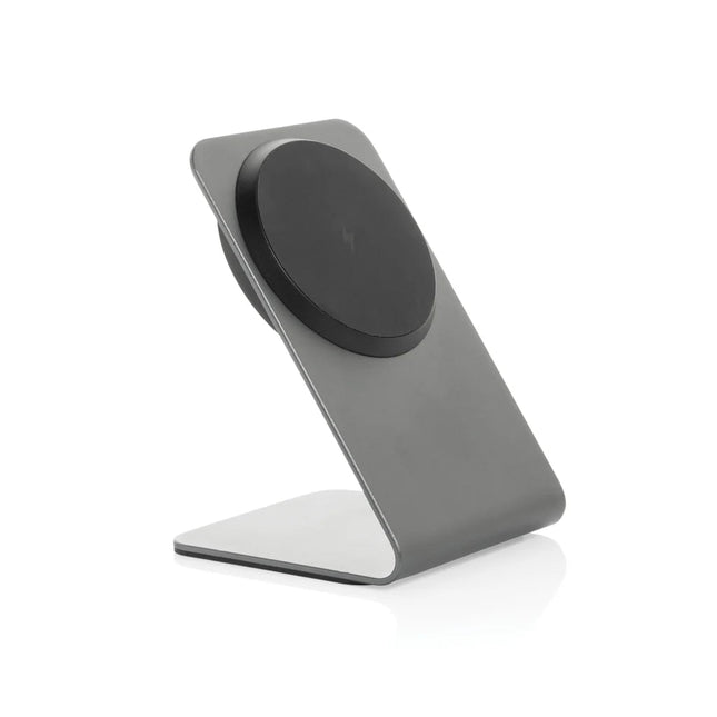 Terra aluminium 15W magnetic wireless charging phone stand - hospitality