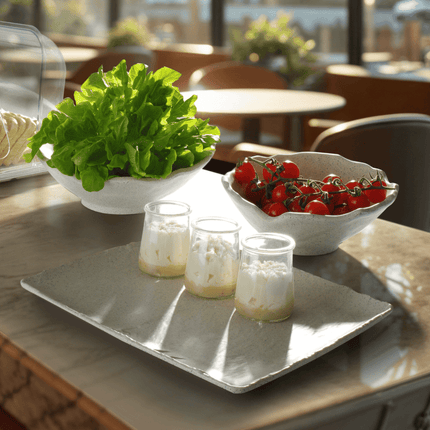 Terra Slanted gray granite 282x275x(h)115 mm - hospitality