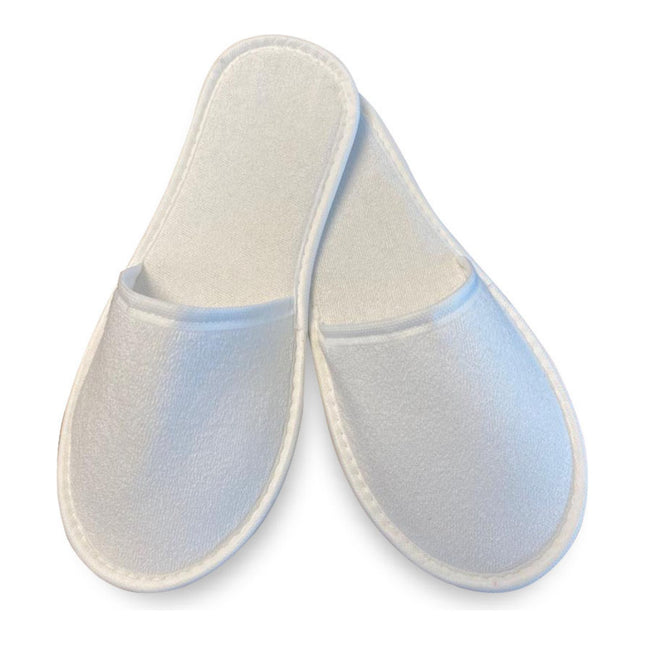 Terry Cotton Hotel Slippers – Closed toe