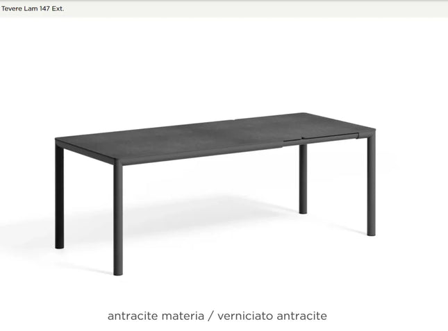 Tevere Lam 147 Extensible HPL Table – 147/211 x 90 cm - FROM SEPTEMBER 2026 - hospitality