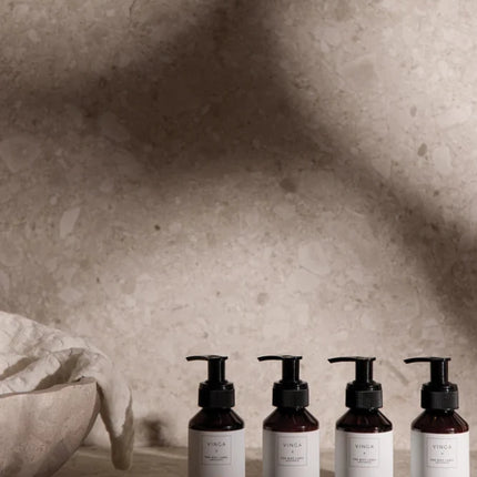 TGL Atelier Collection Hand And Body Care Gift Set In Glass Bottles With Black Pepper Ginger Pomelo Aroma - hospitality