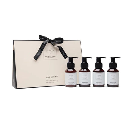 TGL Atelier Collection Hand And Body Care Gift Set In Glass Bottles With Black Pepper Ginger Pomelo Aroma - hospitality