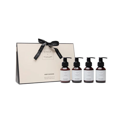 TGL Atelier Collection Hand And Body Care Gift Set In Glass Bottles With Black Pepper Ginger Pomelo Aroma - hospitality