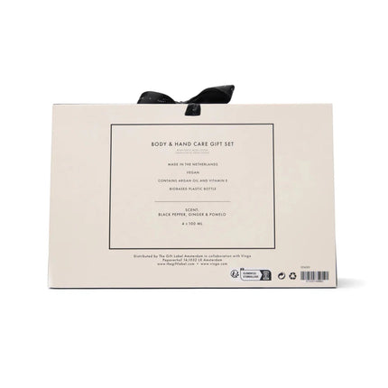 TGL Atelier Collection Hand And Body Care Gift Set In Glass Bottles With Black Pepper Ginger Pomelo Aroma - hospitality