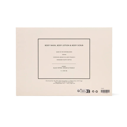 TGL Atelier Three Piece Body Care Gift Set With Handcrafted Formulations And Pepper Ginger Pomelo Scent - hospitality