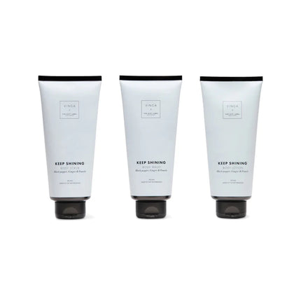 TGL Atelier Three Piece Body Care Gift Set With Handcrafted Formulations And Pepper Ginger Pomelo Scent - hospitality
