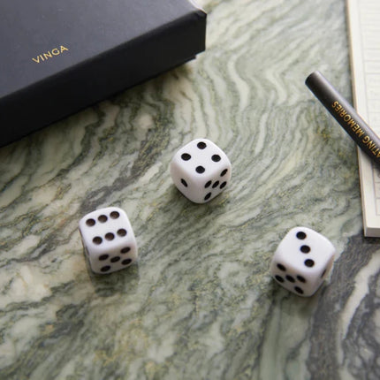 The Yacht Collection Luxury Coffee Table Dice Game In Walnut Box With Gilded Embellishments - hospitality